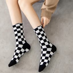 Korea Funky Harajuku Trend Women Checkerboard Socks Geometric Checkered Socks Men Hip Hop Cotton Unisex Streetwear Novelty Socks