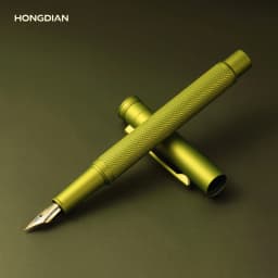 LT Hongdian 1851 Starry Hope Fountain Pen Blue Bent-nib Calligraphy Business-Grade