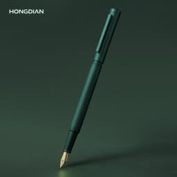 LT Hongdian 1851 Starry Hope Fountain Pen Blue Bent-nib Calligraphy Business-Grade