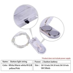 Waterproof Fairy Light New year LED Christmas Light Copper Wire String Light For Wedding Garland Party 1M 2M 3M 5M light string