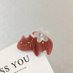 Romantic Cute Girls Hairpins New Lovely Cat Flowers Hair Clips Fashion Acetate Barrette For Women Fine Headband Hair Accessories