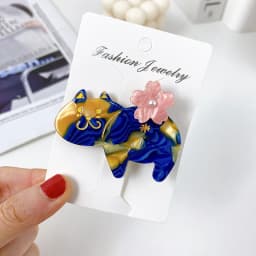 Romantic Cute Girls Hairpins New Lovely Cat Flowers Hair Clips Fashion Acetate Barrette For Women Fine Headband Hair Accessories
