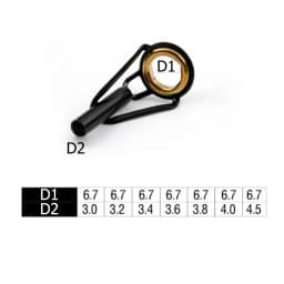 3.0/3.2/3.4/3.6/3.8/4.0/4.5mm Stainless Steel Fishing Top Rod Guide Ring Pole Eye Line Rings Fishing Tackle Accessories