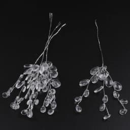 10Pcs Acrylic Flower Branch White Pink Flower String Crystal Artificial Flowers DIY Wedding Garland Headdress Party Home Decor