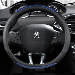 Car Steering Wheel Cover Carbon Fibre +Leather For Peugeot 208 2012~2018 Peugeot 308 2014~2021 2008 2013~2018 Auto Accessories