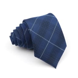 Men's Ties Jacquard Woven Striped Plaid Necktie 7cm Polyester Male Narrow Wedding Tie Skinny Tuxedo Suit Shirt Accessory Gift