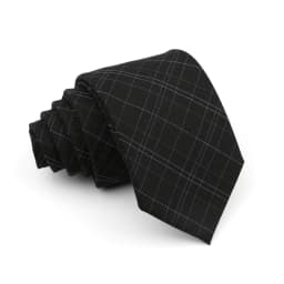 Men's Ties Jacquard Woven Striped Plaid Necktie 7cm Polyester Male Narrow Wedding Tie Skinny Tuxedo Suit Shirt Accessory Gift