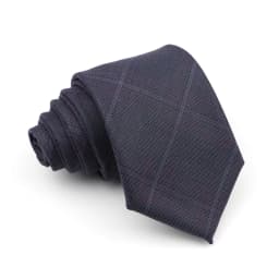 Men's Ties Jacquard Woven Striped Plaid Necktie 7cm Polyester Male Narrow Wedding Tie Skinny Tuxedo Suit Shirt Accessory Gift