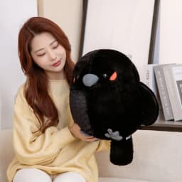 35/40cm Cute Sparrow Crow Plush Toy Standing Stuffed Bird Animal Doll Soft Shaped Lifelike Children Toys