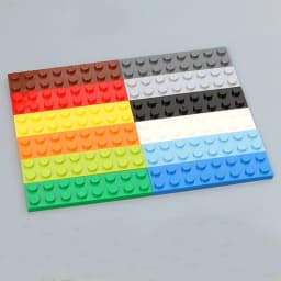80pcs Bulk Building Blocks Thin Figures Bricks 2x8 Dots 13Color Educational Creative Size Compatible With 3034 Toys for Children