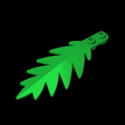 Gobricks GDS-1440 Plant,Tree Palm Leaf Small 8 x 3 compatible with lego 6148 children's Educational Building Blocks Technical