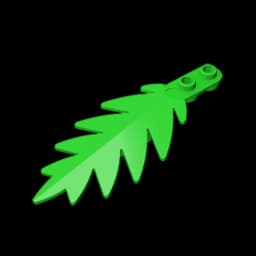 Gobricks GDS-1440 Plant,Tree Palm Leaf Small 8 x 3 compatible with lego 6148 children's Educational Building Blocks Technical