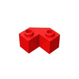 Gobricks GDS-610 Brick 2x2 w. angle 45 degrees compatible with lego 87620 children's DIY Educational Building Blocks