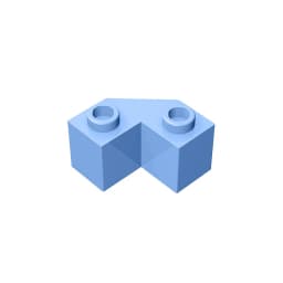 Gobricks GDS-610 Brick 2x2 w. angle 45 degrees compatible with lego 87620 children's DIY Educational Building Blocks