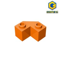 Gobricks GDS-610 Brick 2x2 w. angle 45 degrees compatible with lego 87620 children's DIY Educational Building Blocks