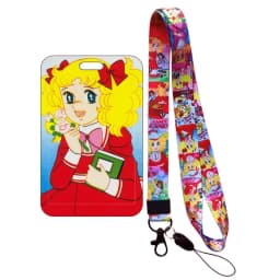 Girl Candy Lanyards Keychain ID Name Card Holder Cartoon Credit Card Cover Gift Card Protection