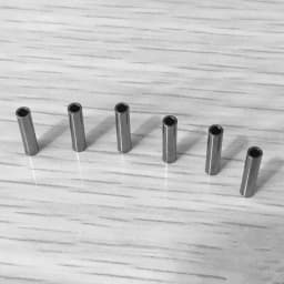 100pcs /lot Copper Round Fishing Black Tube Wire Pipe Aluminum Crimp Sleeves Pesca Connector Fishing Line Accessories Tool