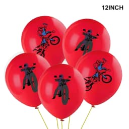 Motocross Birthday Party Decoration Cake Cupcake Toppers Motorcycle Banner Cake Decor for Man's or Boy's Birthday Party Supplies