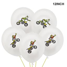 Motocross Birthday Party Decoration Cake Cupcake Toppers Motorcycle Banner Cake Decor for Man's or Boy's Birthday Party Supplies