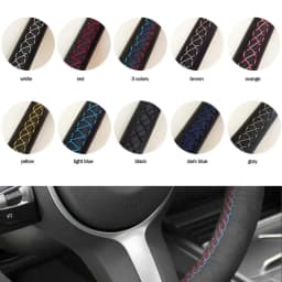 Customized Car Steering Wheel Cover Leather Braid Car Accessories For Lexus RX330 RX400h RX400 Toyota Corolla Verso Camry