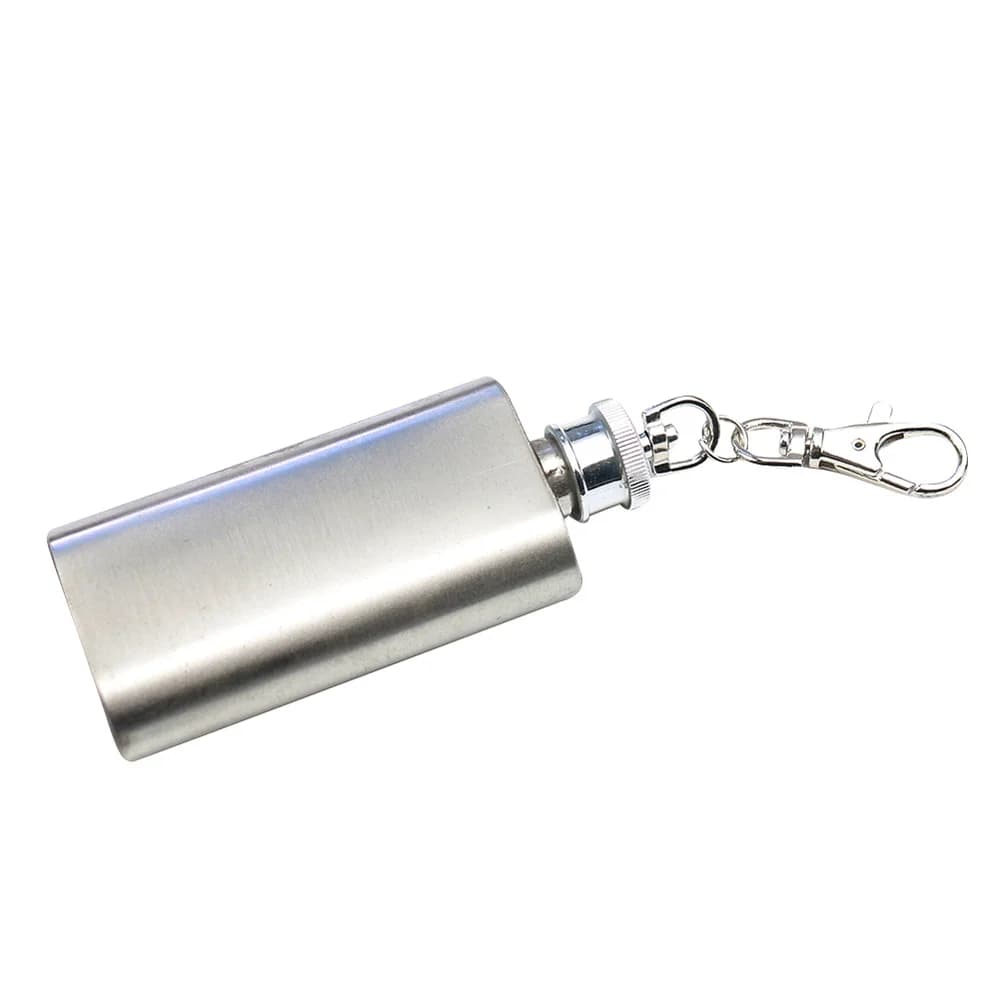 Portable Stainless Steel Wine Bottle Handheld Water Bottle Outdoor Survival Whiskey Bottle Beverage Alcohol Bottle 2oz