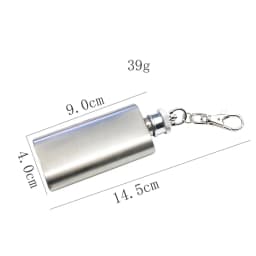 Portable Stainless Steel Wine Bottle Handheld Water Bottle Outdoor Survival Whiskey Bottle Beverage Alcohol Bottle 2oz