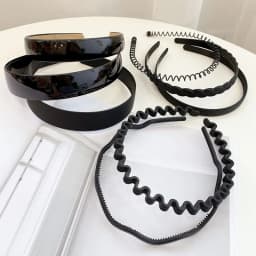 Plastic Metal Black Brown Hairbands Headbands for Men Women Headwear Washing Sports Hair Hoop Band Unisex Hair Accessories
