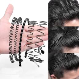 Plastic Metal Black Brown Hairbands Headbands for Men Women Headwear Washing Sports Hair Hoop Band Unisex Hair Accessories
