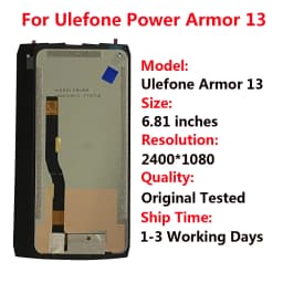 6.81" Original For Ulefone Armor 13 LCD Display Touch Screen Digitizer Assembly LCD For Ulefone Power Armor13 Display Armor 13