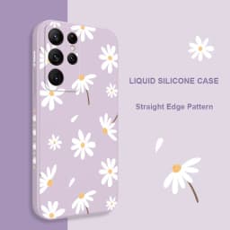 Plain Daisies Phone Case For Samsung Galaxy S24 S23 S22 S21 S20 Ultra Plus FE S10 S9 S10E Note 20 Ultra 10 9 Plus Cover