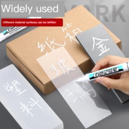 White Paint Marker set 0.7/1.0/2.5mm Fine Tip Oily Permanent Paint for Rock, Fabric, Wood, Metal, Glass, Canvas, Tires graffiti