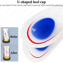 Medical Silicone Insoles For Heel Protector Inserts Heel Spur Pads For Relief Plantar Fasciitis Heel Pain Reduce Pressure
