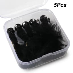 Fishing Crappie Jig Heads 5PCS Marabou Feather Jig Head Hooks Fishing Lures Kit for Walleye Panfish Sunfish Bluegill Perch Bait