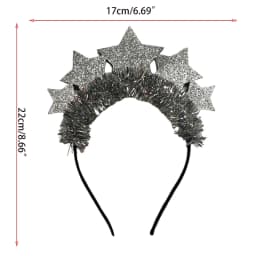 Festival Headband Glitter Stars Hairband New Year Party Favors Star Tinsel Decor