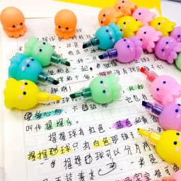 1pcs Creative Cat Claw Bear Shape Highlighter Wholesale Cartoon Cute Student Line Color Marker Note Marker Pen