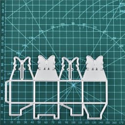 Kokorosa Gift Box Metal Cutting Dies Scrapbooking for Card Making DIY Embossing Cuts Stencil Craft New