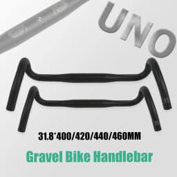 UNO FL12 Gravel Bike Handlebar 31.8x400/420/440/460mm Outer Drop Bar Ultralight Bicycle Handle Road Bicycle Flared Bar