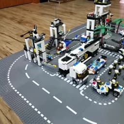 Building Blocks Accessories Floor 25.5*25.5cm City Roads Street Compatible Lego Small Particles DIY Children's Toys Creative