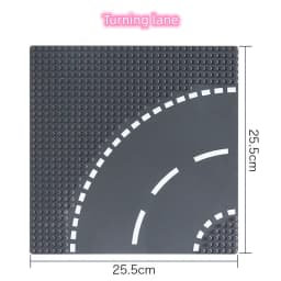 Building Blocks Accessories Floor 25.5*25.5cm City Roads Street Compatible Lego Small Particles DIY Children's Toys Creative
