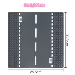 Building Blocks Accessories Floor 25.5*25.5cm City Roads Street Compatible Lego Small Particles DIY Children's Toys Creative