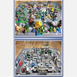Building Blocks Accessories Floor 25.5*25.5cm City Roads Street Compatible Lego Small Particles DIY Children's Toys Creative