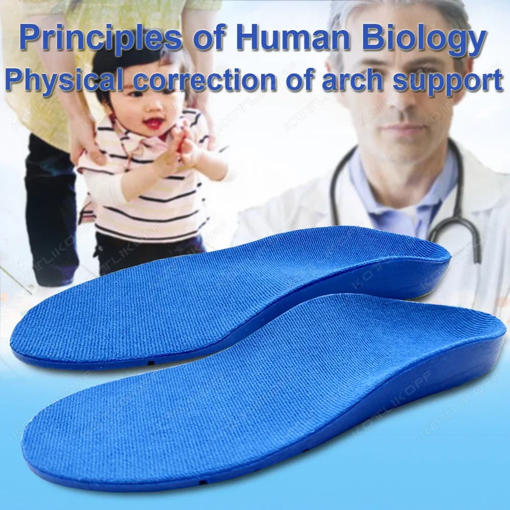 Kotlikoff kids Comfort Insoles For Flat Feet Plantar Fasciitis Orthopedic Shoes Sport Running Insoles Pads In Shoe Orthotics