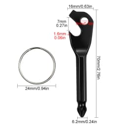 Multifunction Bottle Opener Screwdriver Key Shape Phillips Screwdrivers Keychain Pocket Repair Tool