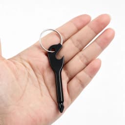 Multifunction Bottle Opener Screwdriver Key Shape Phillips Screwdrivers Keychain Pocket Repair Tool