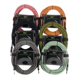 SHUFFLE Guitar Cable Wire Cord Bass Electric Box Audio Cable Guitar Noise Reduction Line Color Braided Shielded Cable 3/6/10M