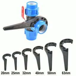 20/25/32/40/50/63mm PE Pipe Fast Connecting Fittings Wrench PVC Tube Valve Lock Nut Special Wrench Irrigation Tubing Repair Tool