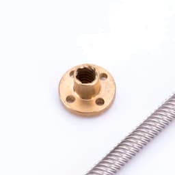 T8 Lead Screw THSL-300-8D Trapezoidal Rod T8 CNC 3D Printer Lead Screw Thread 8mm Lead1mm Length100-1000mm with Brass Nut
