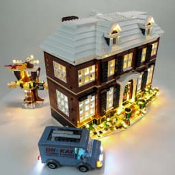 LED Light Kit For Christmas Gift 21330 Home Alone House Street View Building Blocks Bricks Toy Lamp Set No Model RC Version