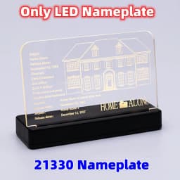 LED Light Kit For Christmas Gift 21330 Home Alone House Street View Building Blocks Bricks Toy Lamp Set No Model RC Version