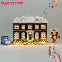 LED Light Kit For Christmas Gift 21330 Home Alone House Street View Building Blocks Bricks Toy Lamp Set No Model RC Version